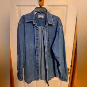 Women's Arizona Denim Button Up Shirt-Small